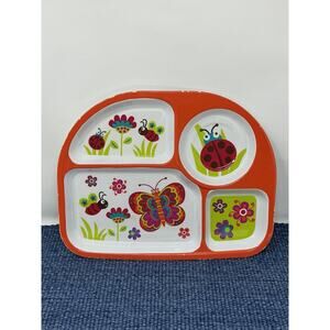 Kohls Jumping Beans Childs Section Tray Plate Bugs Insects Bee Butterfly